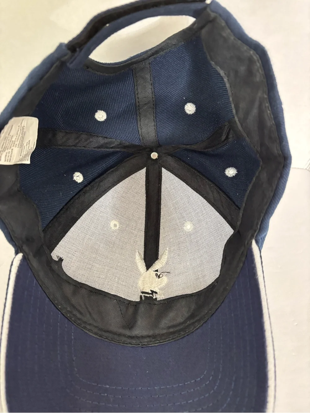 PLAYBOY Navy and White Bunny Logo Kids Cap